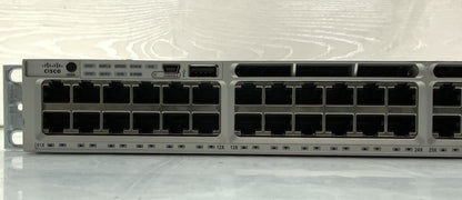 Cisco C3850 48-Port GbE RJ45 SFP PoE+ Switch | WS-C3850-48P-L, C3850-NM-4-10G