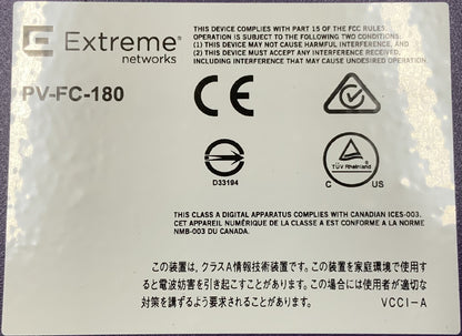 Extreme Networks PV-FC-180 4-SFP+ Expansion module, No Power Supplies