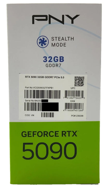 PNY GeForce RTX 5090 (Stealth Mode) 32GB GPU | VCG509032TFXPB1