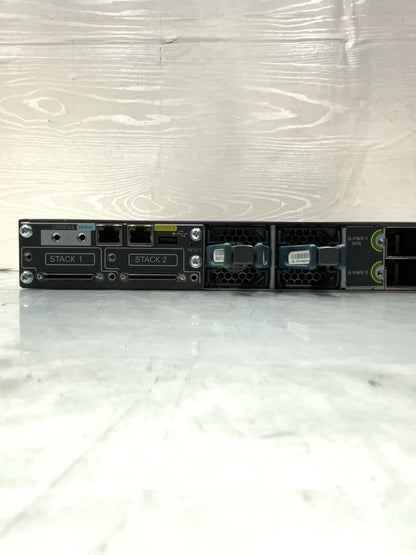 Cisco 48-Port Gigabit Ethernet POE+ Switch | WS-C3750X-48P-S, C3KX-NM-1G