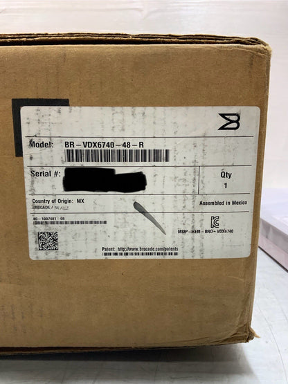 Brocade VDX 6740 48-Port 10GbE SFP+ Switch 2x PSU | BR-VDX6740-48-R