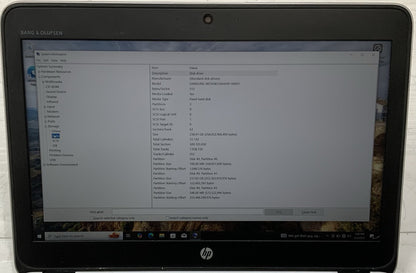 HP ELITEBOOK 820 G4 i7-7500U 8GB Ram, 256GB SSD, Windows 10 Pro